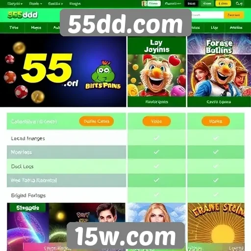 Comparativo entre 55dd.com e outras plataformas de jogos